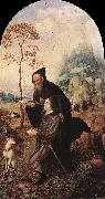 Jan Gossaert Mabuse St Anthony with a Donor Sweden oil painting artist